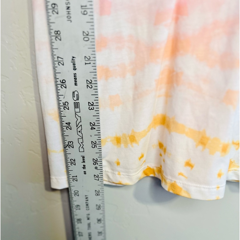 Tie Dye Tank Racer Back Light Weight Orange/Pink/White SZ LARGE - Picture 11 of 14